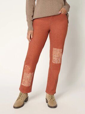 LOGO by Lori Goldstein Regular Patchwork Ankle Jeans, Sz 18W a700714